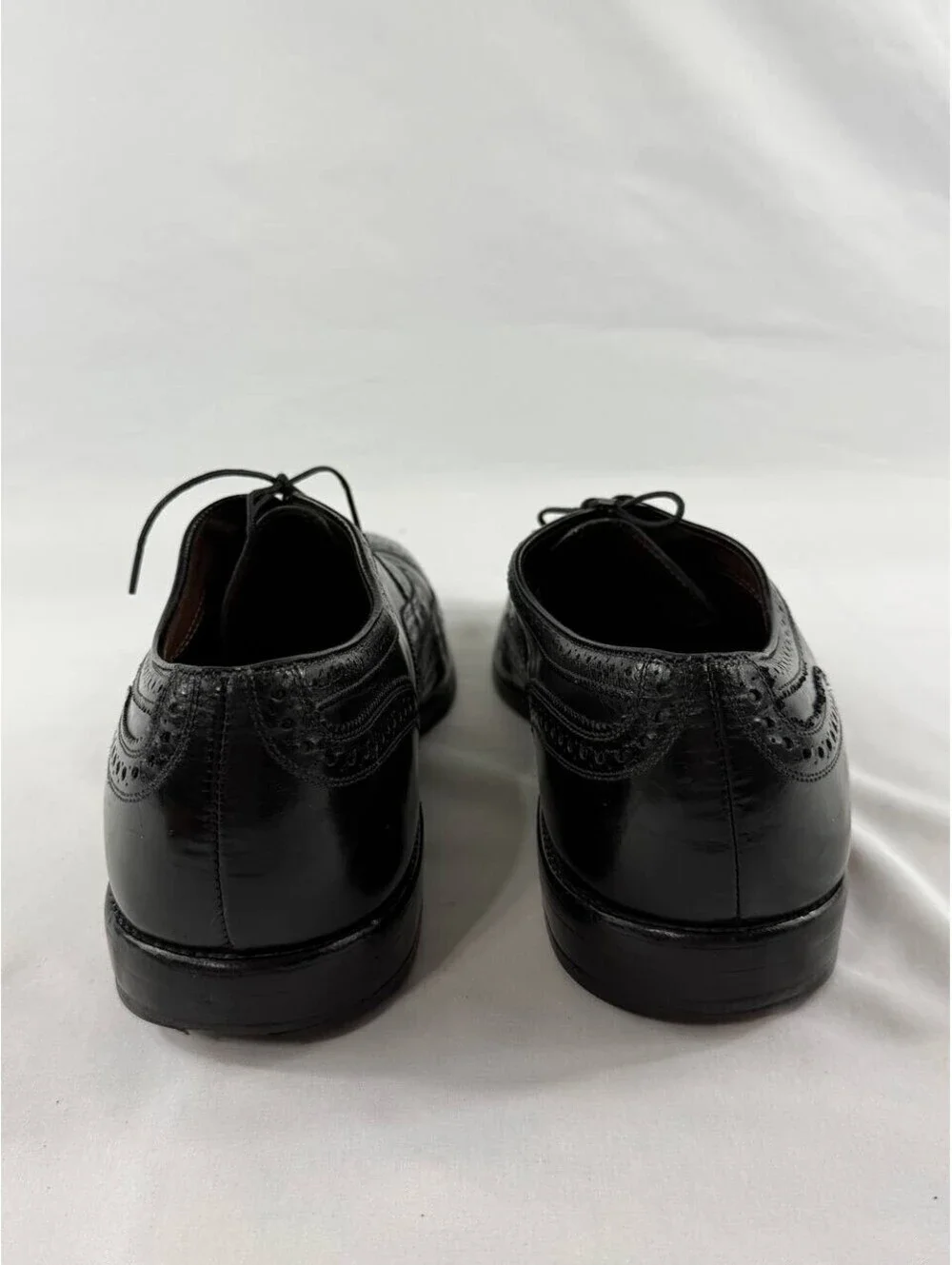 Allen Edmonds McAllister Black Wingtip Dress Shoes Mens 13 B Narrow USA